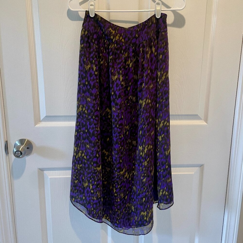 Greylin Multicolor Pattern Midi Skirt Xs - image 1